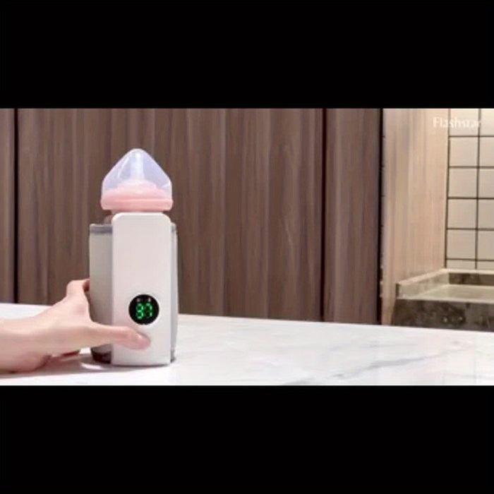 Portable Youngsters Bottle Heater, Suitable for Travel, Fast Heating, Lasting Heating Up to 5 Hours, Precise Temperature Control, Comfortable Youngsters Feeding Anytime, Anywhere, Waterless Heating Milk