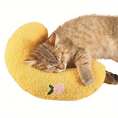 Soft Pillow For Cat, Ultra Soft Fluffy Pet Calming Toy, Cuddle Sleeping Pillow For Cat, Machine Washable