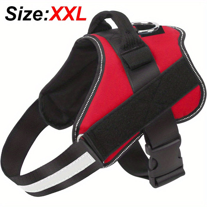 Reflective No-Pull Dog Harness with Breathable Design and Handle for Control and Comfort