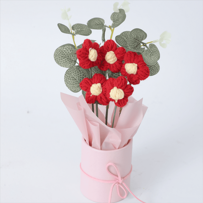 Charming Fleece Puff Tulip in Illuminated Gift Bag - Perfect for Birthday & Holiday Decor, Spring Home Accent, No Battery Required, Flower Decorations
