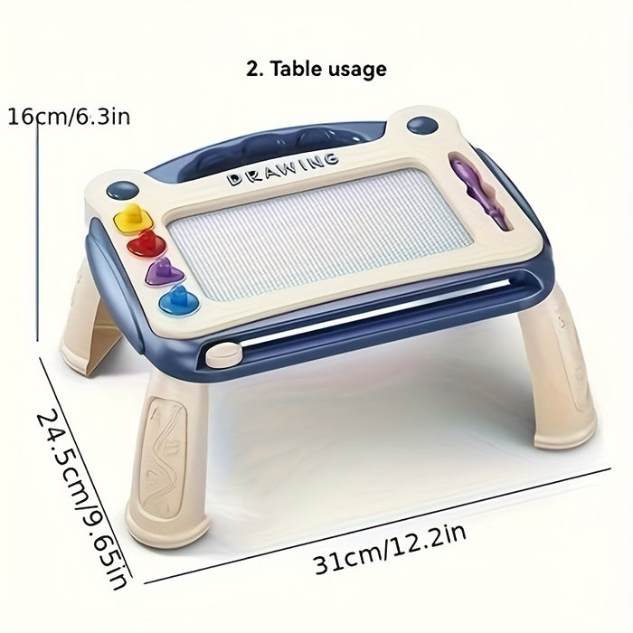 Children'S Drawing Board Toys, Early Childhood Education Learning Toys, Perfect Birthday Gifts For Boys And Girls, Easter/Children'S Day Gifts (4 Stamps+1 Paintbrush+4 Brackets)