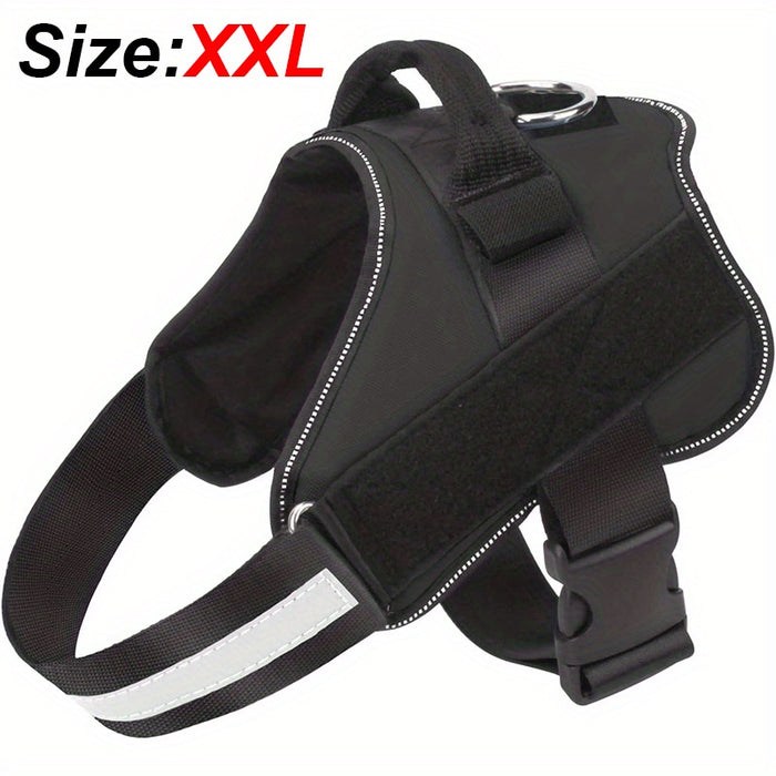 Reflective No-Pull Dog Harness with Breathable Design and Handle for Control and Comfort