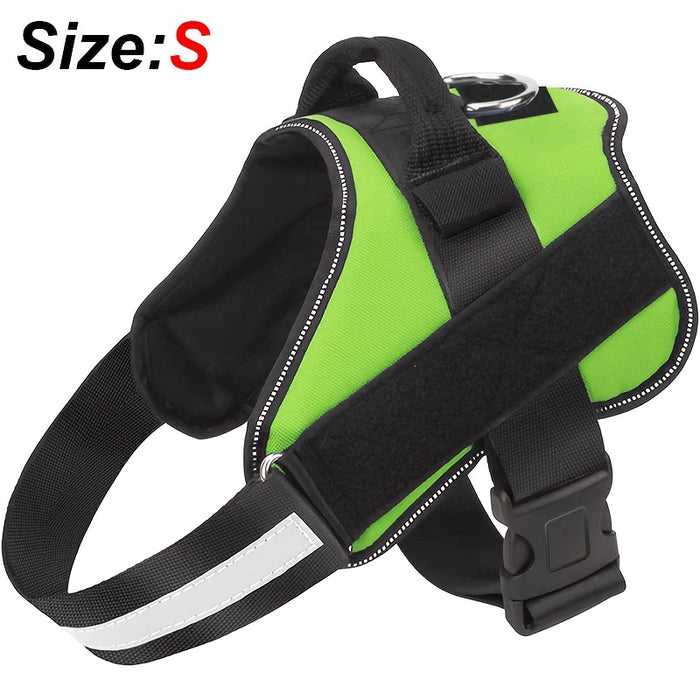 Reflective No-Pull Dog Harness with Breathable Design and Handle for Control and Comfort