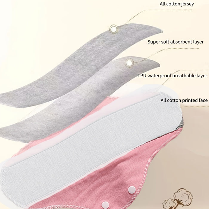 Adult Washable Pads for Underwear, Available in Packs of 1, 4, Or 6, Designed for Seniors with Waterproof And Leak-Proof Features.