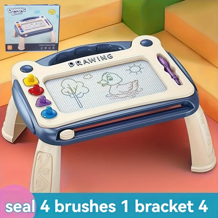 Children'S Drawing Board Toys, Early Childhood Education Learning Toys, Perfect Birthday Gifts For Boys And Girls, Easter/Children'S Day Gifts (4 Stamps+1 Paintbrush+4 Brackets)