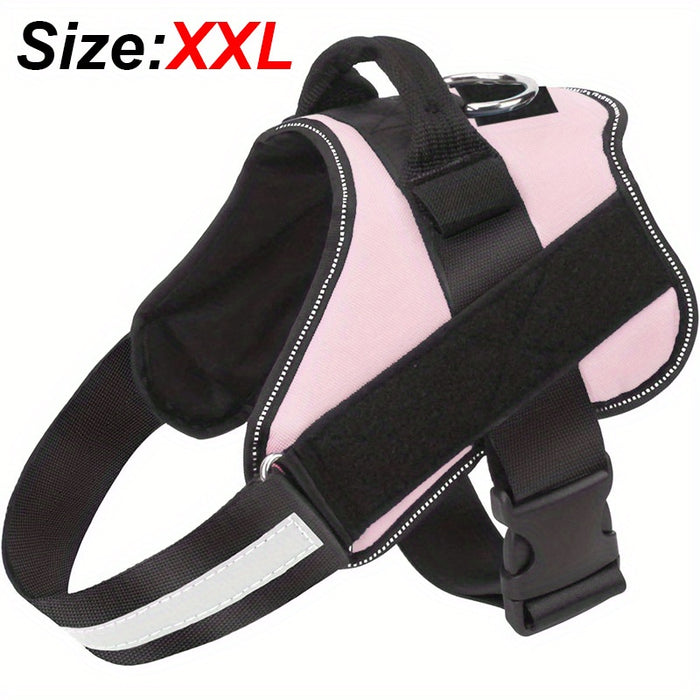 Reflective No-Pull Dog Harness with Breathable Design and Handle for Control and Comfort