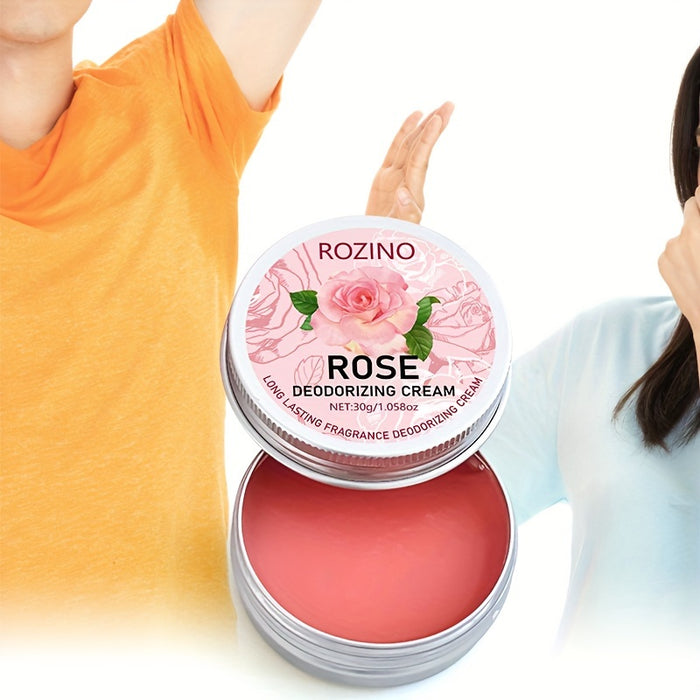 Pink Rose Deodorant Balm, a New Skin Experience, Pleasant Fragrance, Moisturizing Skin, Long-Lasting Fragrance, No Fear of Intimacy And Embarrassment, Suitable for Both Men And Women, Feel Free to Show Your Beauty