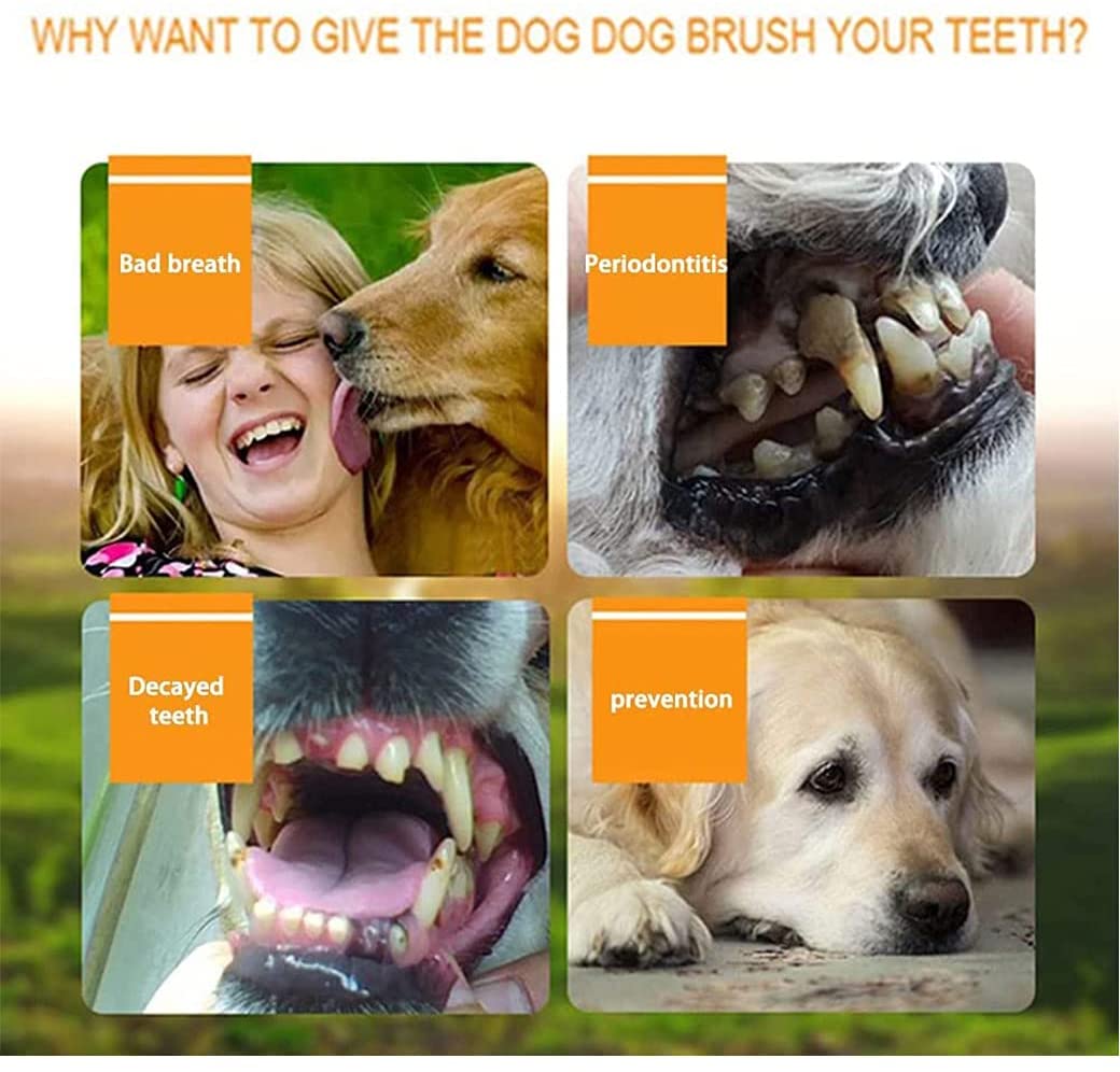Super Soft Silicone Toothbrush - Perfect For Cleaning Your Dog Or Cat's Teeth!