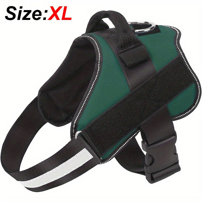 Reflective No-Pull Dog Harness with Breathable Design and Handle for Control and Comfort