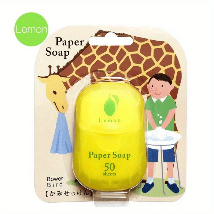 50 Pcs Soap Paper Sheets, Portable Disposable Travel Scented Bath Slice Sheet, Foaming Paper Soap Confetti Slide Flakes For Travel And Outdoor Father's Day Gift