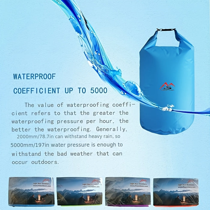 1.32gal/2.64gal/5.28gal/10.57gal/18.49gal Nylon Dry Bags, Waterproof Floating Dry Gear Sacks for Boating, Fishing, Rafting, Swimming, Durable Spinner Wheel Type Outdoor Dry Bags