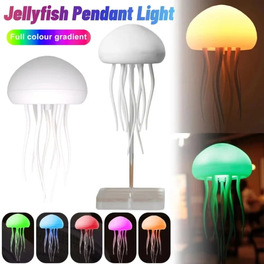 Voice Control Rgb Gradient Jellyfish Night Light