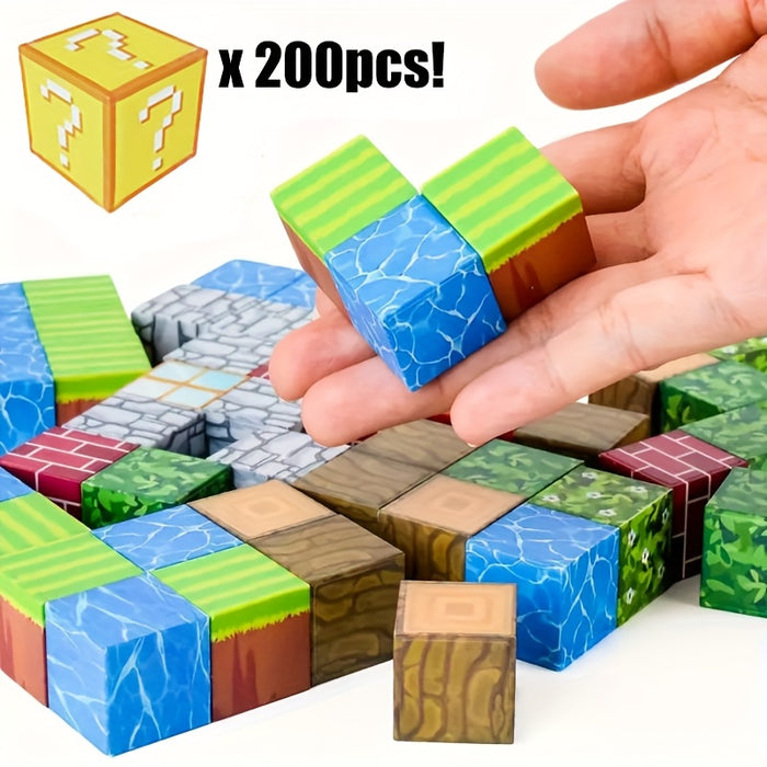 Magnetic Blocks-50/100pcs Random Magnetic Building Blocks Magnetic Cubes Stacking, STEM Sensory Toys for Youngsters Boys Girls Ages 3-8 Christmas Birthday Gifts