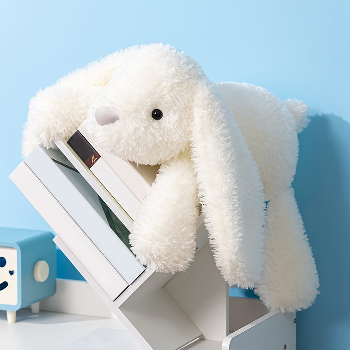 A Cute Plush Toy of a Rabbit with Big Ears, Measuring 35Cm/13.77In, Made of Soft Polyester Fiber, Perfect for Holidays And Birthday Gifts, Home Decoration, Halloween, And Easter.