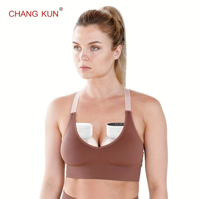 180ml CHANG KUN Electric Wearable Breast Pump - Low-Noise, Painless, 3 Mode & 9 Levels - Hands Free, Built-in Rechargeable Lithium Battery, In-Bra Wearable