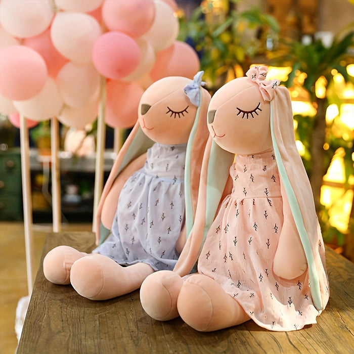 1pc, Cute Bunny Doll, Plush Toy Doll, Rabbit Doll, Stuffed Animals Plush Doll Toy, Perfect Decor, Easter Spring Mother's Day Wedding Gifts