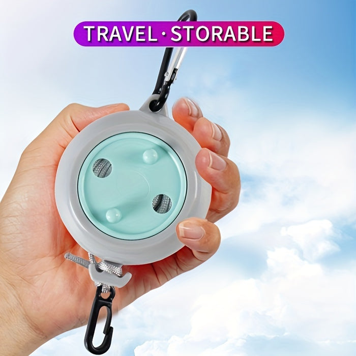 26ft Adjustable Portable Clothesline, Camping Laundry Drying Rope for Outdoor Travel, Fishing, Hiking