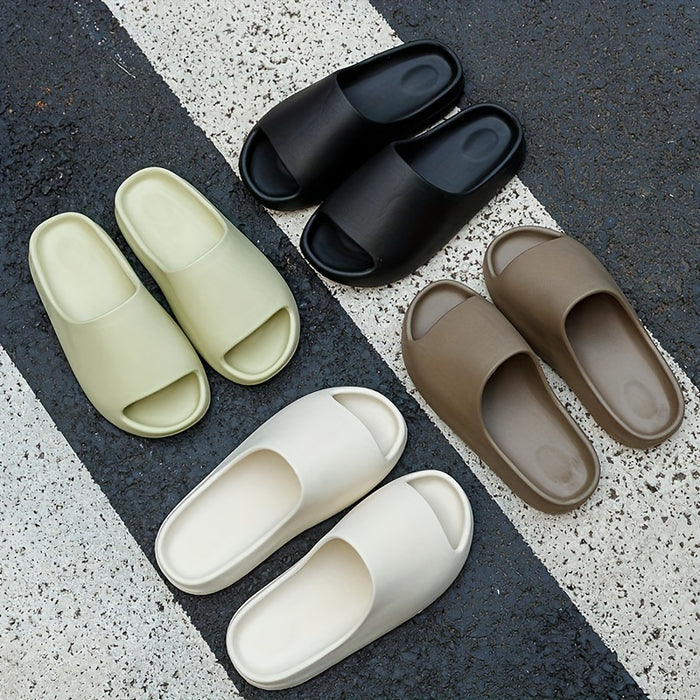 Men's EVA Cloud Slides: Non-Slip Open Toe Beach & Shower Shoes for Spring/Summer