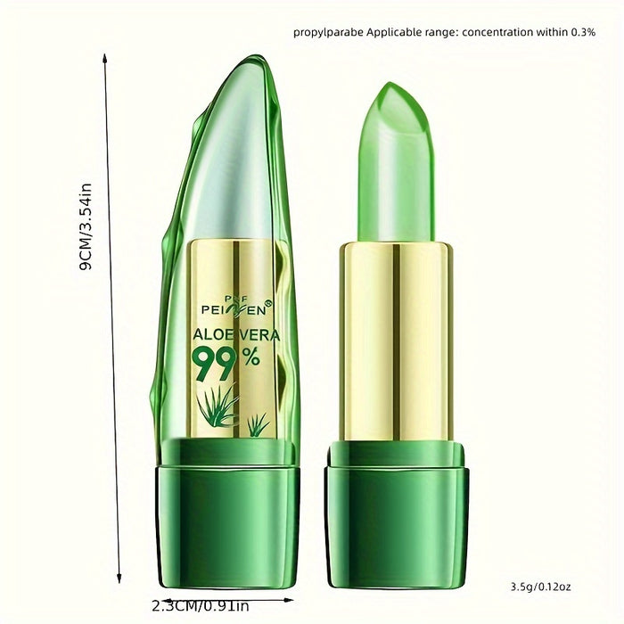 Magic Color-Changing Aloe Vera Lipstick - Hydrating, Moisturizing, and Repairing Lip Balm with Plant Squalane and Replenishing Water - Long-Lasting, Non-Sticky, and Cruelty-Free