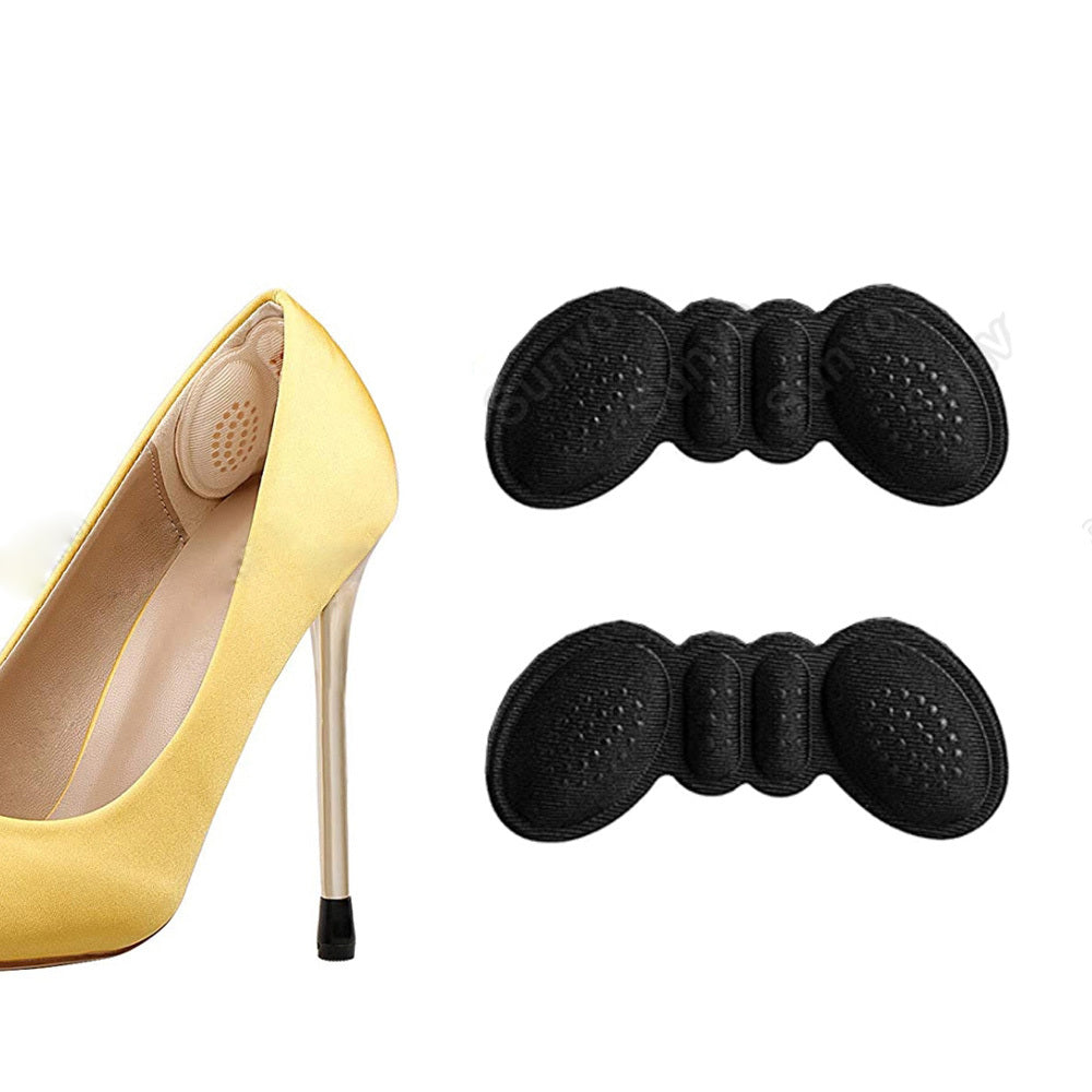 1 Pair/5 Pairs 4D Heel Stickers - Soft Polyester Pads for High Heels, Anti-Slip and Prevents Heel Wear, Invisible Design