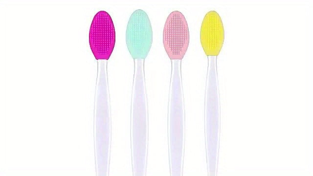 Pink Silicone Nose Brush - Dual-Sided Soft Exfoliating & Massaging, Blackhead Removal Tool, Formaldehyde-Free, 1pc