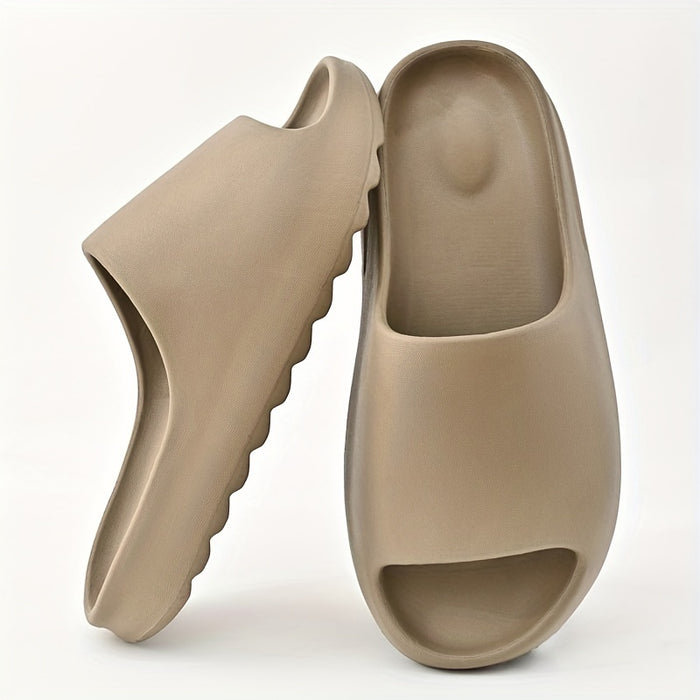 Men's EVA Cloud Slides: Non-Slip Open Toe Beach & Shower Shoes for Spring/Summer
