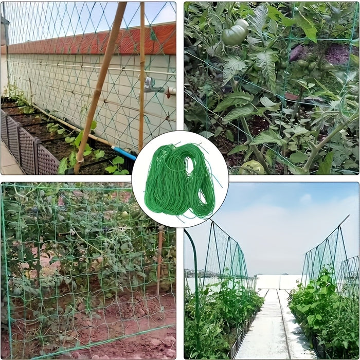 Set of 2 Sturdy PVC Garden Trellis Netting - Reliable Support for Vines, Blooms & Produce, Simple Installation, Weatherproof, Climbing Garden Rope, Ideal for Spring