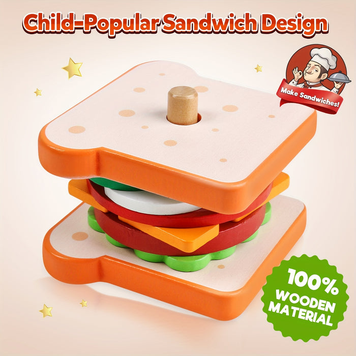 Fun Wooden Sorting & Stacking Toy - Boost Hand-Eye Coordination - Christmas And Halloween Gift!