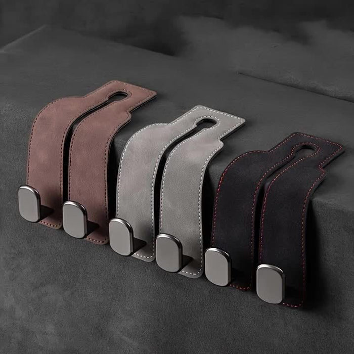 Car Seat Back Cover, Hidden Hook Design - Made of PU Material, Suitable for Various Models