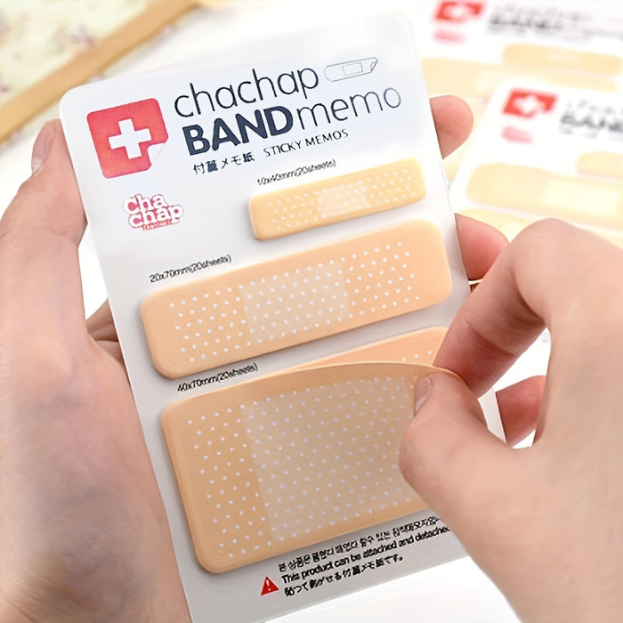 1pc Cute Bandage Series Memo Pad Stickers Sticky Notes Paper Notepad Kawaii Stationery Office Supplies