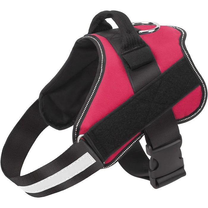 Reflective No-Pull Dog Harness with Breathable Design and Handle for Control and Comfort
