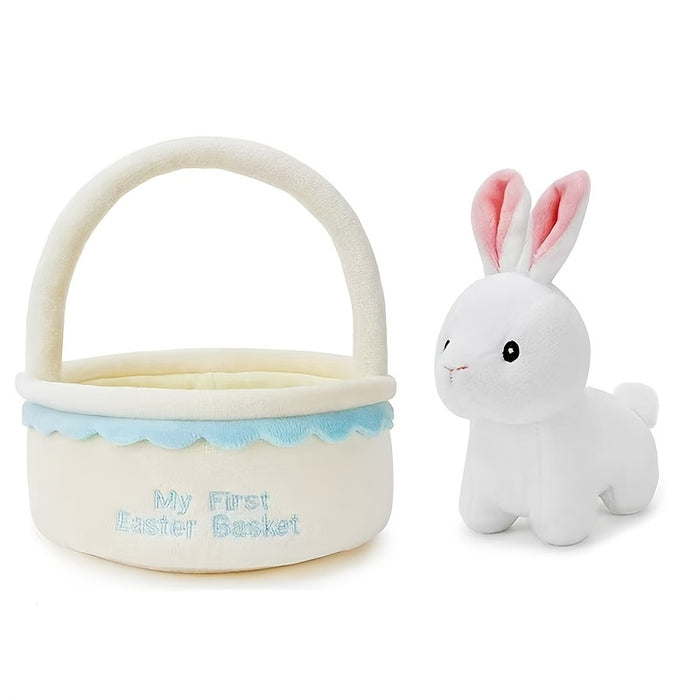 My First Easter Basket - Easter Gift Basket Set with Bunnies, Carrots, Eggs | Fun Shopping Basket for Easter
