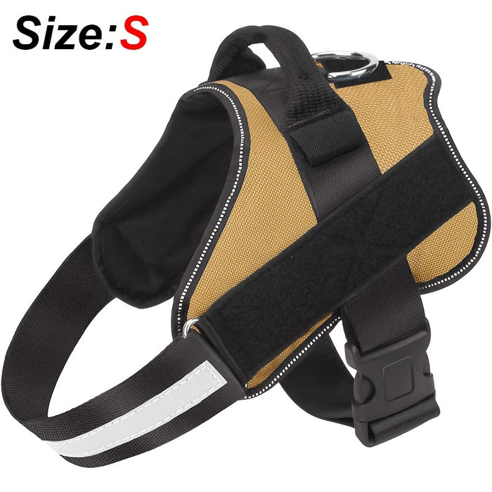 Reflective No-Pull Dog Harness with Breathable Design and Handle for Control and Comfort
