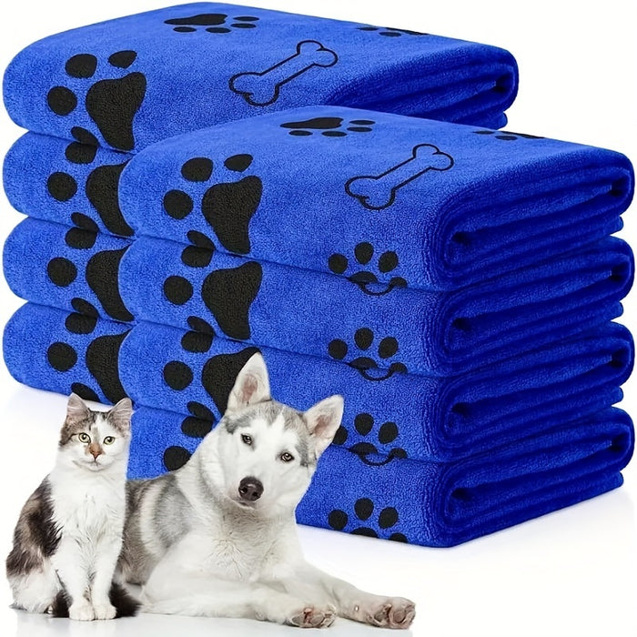 Quick-Drying Microfiber Dog Towel for Bath, Absorbent Pet Towel for Dogs and Cats, Medium Size