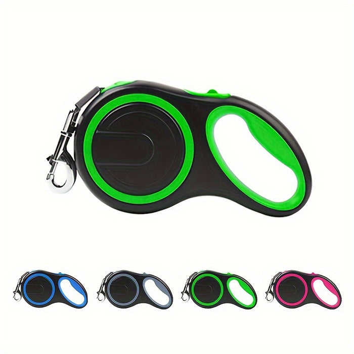 26ft Retractable Dog Leash For Dogs Up To 110lbswith  Anti-Slip Rubber Handle, One-Button Brake