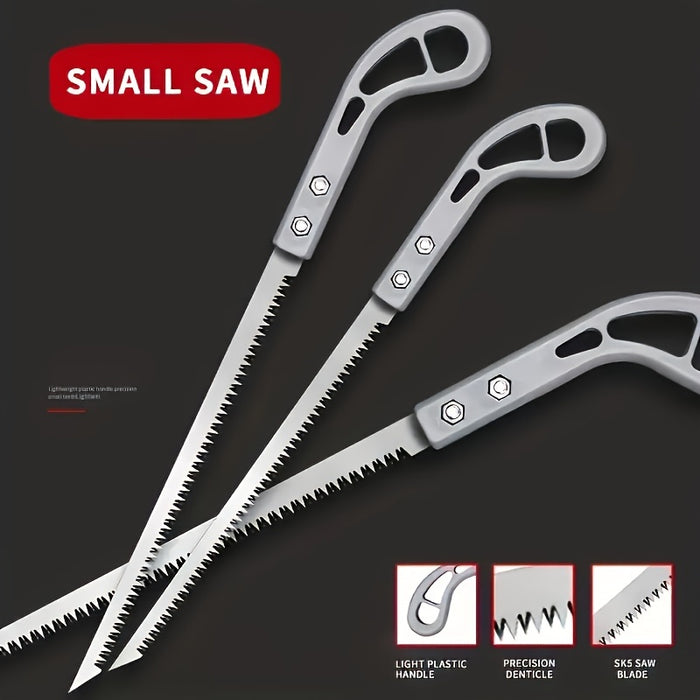 Versatile Mini Hand Saw for Gardening, Wall Paneling & Logging - Durable Plastic/Metal Construction, No Power Needed, Hand Saws for Tree Trimming