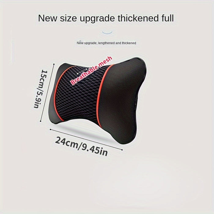 Universal Car Faux Leather Ice Head Pillow Neck Support for Car Accessories