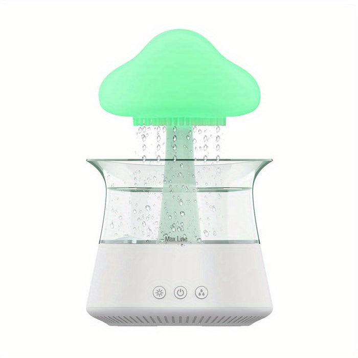Rain Cloud Aromatherapy Essential Oil Diffuser, Zen Master Diffuser, Rain Cloud Night Light, Mushroom Lamp Diffuser, Mini Humidifier, Desk Fountain, Bedside Sleep Relaxation, Mood-Enhancing Water Droplet Sound.