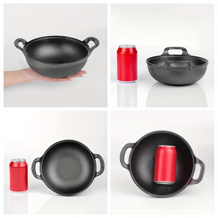 Pre-Seasoned Cast Iron Skillet with Dual Handles - Non-Stick, Durable Cookware for Outdoor Grilling & Camping, Mini, Versatile