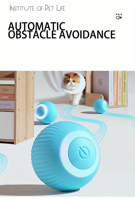 Interactive Electric Rolling Ball Cat Toy: Self-Moving & Smart Play for Kittens & Cats