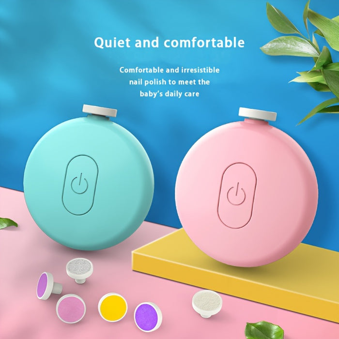 Electric Nail Trimmer, Safety Nail Clipper Set, With Replaceable 6 Grinding Head, Low Noise Handheld Ergonomic Design Beauty Kit, For And Children Adult Toe Nails