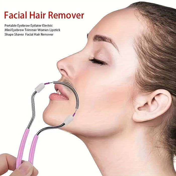 1pc Waterproof Facial Hair Remover - Alcohol-Free, Painless Face & Body Epilator for Smooth Skin