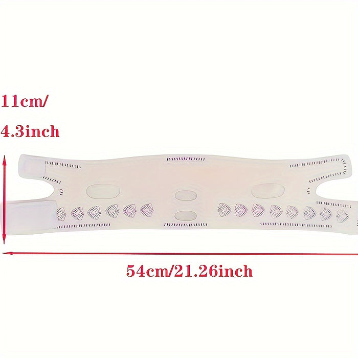 1pc V-Line Face Lift Belt - Reusable Skin Tightening Strap for Sagging Prevention - Unscented Double Chin Reducer for Women and Men - Facial Lifting Mask