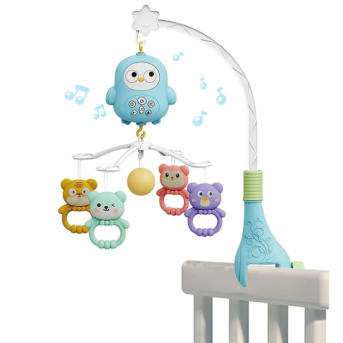 Baby Musical Mobile Crib With Music And Lights, Projection, Take-Along Rattle And Music Box For Babies Boy Girl Toddler Sleep