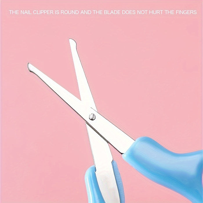 6pcs/set, Comb Brush Nail Clipper Scissors Set, Manicure Pedicure Tool Set