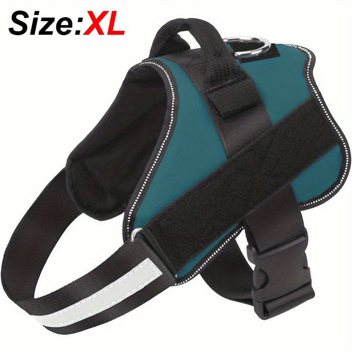 Reflective No-Pull Dog Harness with Breathable Design and Handle for Control and Comfort