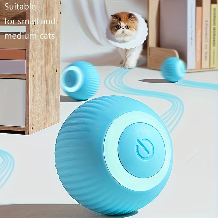 Interactive Electric Rolling Ball Cat Toy: Self-Moving & Smart Play for Kittens & Cats