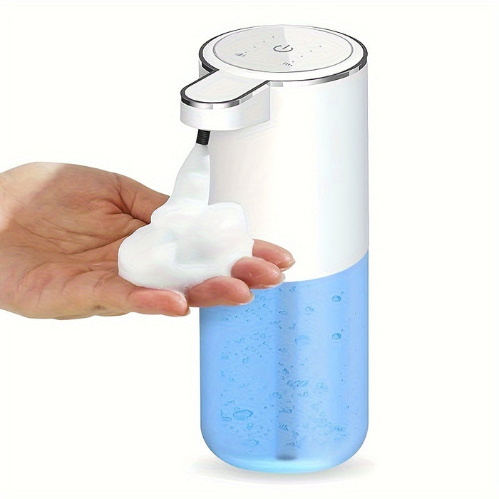 380mL Automatic Soap Dispenser with Touchless Sensor - Wall-Mounted, Rechargeable Lithium Battery, USB Charging, Modern Black Design for Bathroom and Kitchen, Bathroom Soap Dispenser|Modern Soap Dispenser|Touchless Soap Dispe