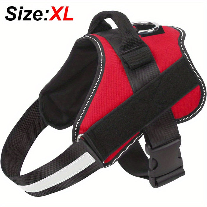 Reflective No-Pull Dog Harness with Breathable Design and Handle for Control and Comfort