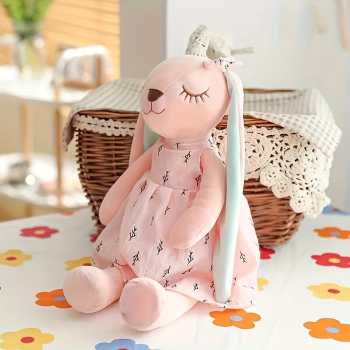 1pc, Cute Bunny Doll, Plush Toy Doll, Rabbit Doll, Stuffed Animals Plush Doll Toy, Perfect Decor, Easter Spring Mother's Day Wedding Gifts